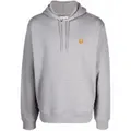 Kenzo logo-patch hoodie - Grey