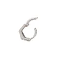 Repossi 18kt white gold Antifer two-row single hoop earring - Silver