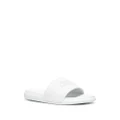 Alexander McQueen logo-embellished flat slides - White