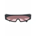 Rick Owens Gene slim D-frame sunglasses - Black