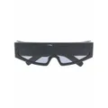 Rick Owens Gene rectangle-frame sunglasses - Black