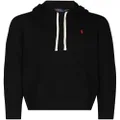 Polo Ralph Lauren embroidered logo hooded sweatshirt - Black