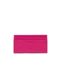 Saint Laurent Monogram chevron-quilting cardholder - Pink