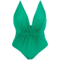 Clube Bossa Clavert plunging back swimsuit - Green