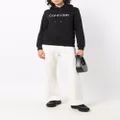 Calvin Klein logo-print cotton hoodie - Black