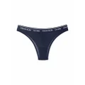 Calvin Klein logo waistband brazilian thong - Blue