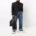 Alexander McQueen wide-leg Japanese denim jeans - Blue