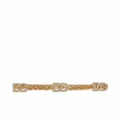 Dolce & Gabbana DG-logo rhinestone-embellished hair clip - Gold