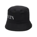 Valentino Garavani logo-print bucket hat - Black