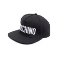 Moschino logo-print flat cap - Black