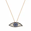 Monan 18kt rose gold sapphire and diamond necklace - Pink