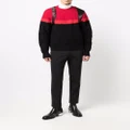 Alexander McQueen long-sleeve cable-knit jumper - Black