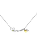 TASAKI 18kt white and yellow gold M/G TASAKI FLORET pearl and diamond necklace - Silver