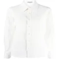 Saint Laurent cotton-linen blend shirt - White