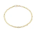 Jennifer Meyer 18kt yellow gold small Edith diamond bezel link bracelet