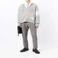 Thom Browne 4-Bar stripe zip-fastening cardigan - Grey