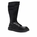 Premiata striped knee-high boots - Black