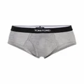TOM FORD logo-waistband briefs (pack of 2) - Grey
