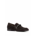 Gianvito Rossi Massimo braid-embellished suede loafers - Brown