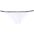 Karl Lagerfeld logo-waist slip-on bikini briefs - White
