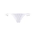 Karl Lagerfeld Karl icon triangle bikini bottoms - White
