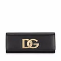 Dolce & Gabbana 3.5 leather clutch bag - Black