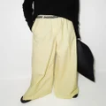 Stella McCartney logo-waistband palazzo trousers - Yellow