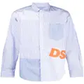 Dsquared2 panelled logo shirt - Blue