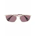 Lanvin square tinted sunglasses - Gold