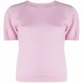 Stella McCartney fine-knit cotton T-shirt - Pink