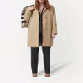 Burberry single-breasted car coat - Neutrals