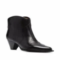 ISABEL MARANT embroidered ankle boots - Black