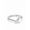 Loyal.e Paris 18kt recycled white gold Toi+Moi diamond ring - Silver