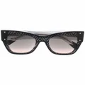 MISSONI EYEWEAR thick cat-eye frame sunglasses - Neutrals