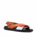 Marni Fussbett criss-cross strap sandals - Orange