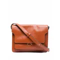 Marni Trunk leather shoulder bag - Orange
