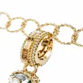 Dolce & Gabbana 18kt yellow gold V letter gemstone pendant