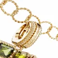 Dolce & Gabbana 18kt yellow gold Z letter gemstone pendant