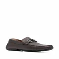 Bally logo-plaque leather loafers - Brown