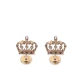 Dolce & Gabbana gemstone-detail crown cufflinks - Gold