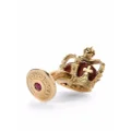 Dolce & Gabbana gemstone-embellished crown cufflinks - Gold