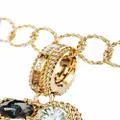 Dolce & Gabbana 18kt yellow gold G letter gemstone pendant