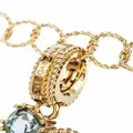 Dolce & Gabbana 18kt yellow gold D letter gemstone pendant