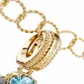 Dolce & Gabbana Rainbow Alphabet S 18kt yellow gold multi-stone pendant