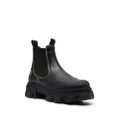 GANNI leather Chelsea ankle boots - Black