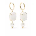 Simone Rocha porcelain drop earrings - White