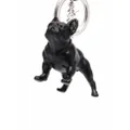 Saint Laurent Chiavi dog-plaque logo keyring - Black