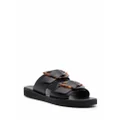 Ancient Greek Sandals Iaso oversized buckle sandals - Black
