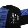 Yohji Yamamoto logo ankle socks - Blue