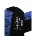 Yohji Yamamoto logo ankle socks - Blue
